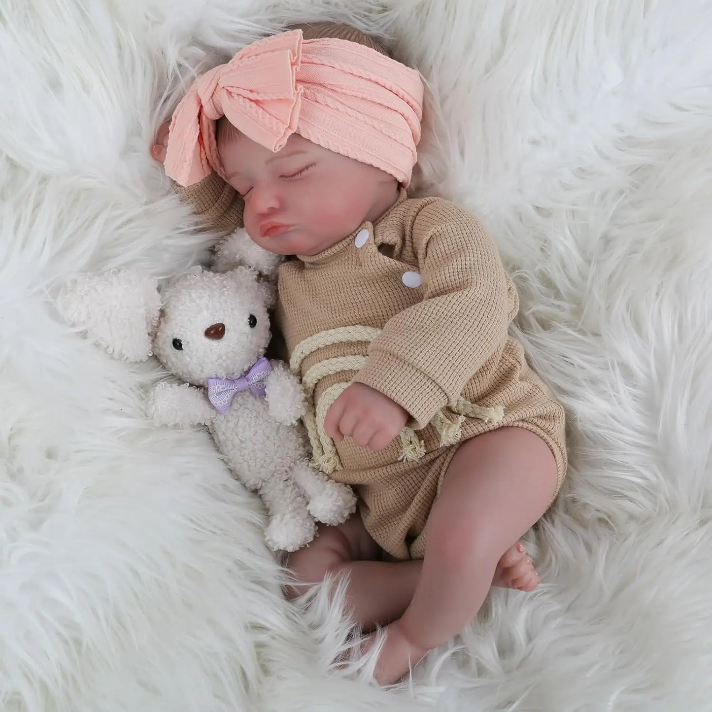 Lifelike Reborn Baby Doll 20 Inch Realistic Cloth Body
