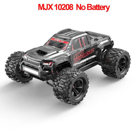 Hyper Go MJX 10208 V2 1/10 RC Car 4WD 60KM/H 80KM/H Brushless Off-Road Vehicle 2.4G Remote Control Drift Monster Truck RC Toys