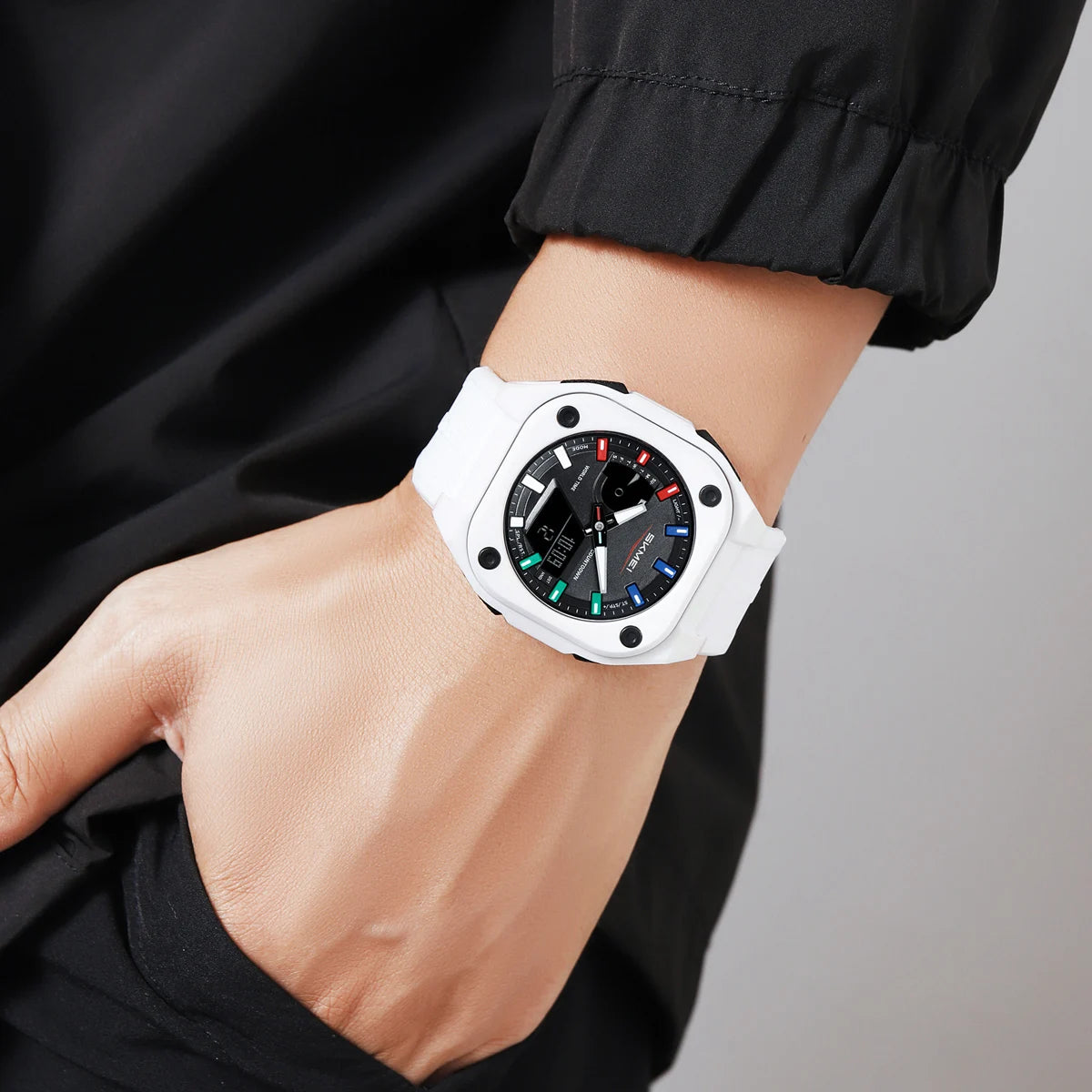 SKMEI Business Digital Electronic Watch Male Fashion Sports Quartz Watches For Mens Women Chrono Waterproof 5 Alarm Wristwatches
