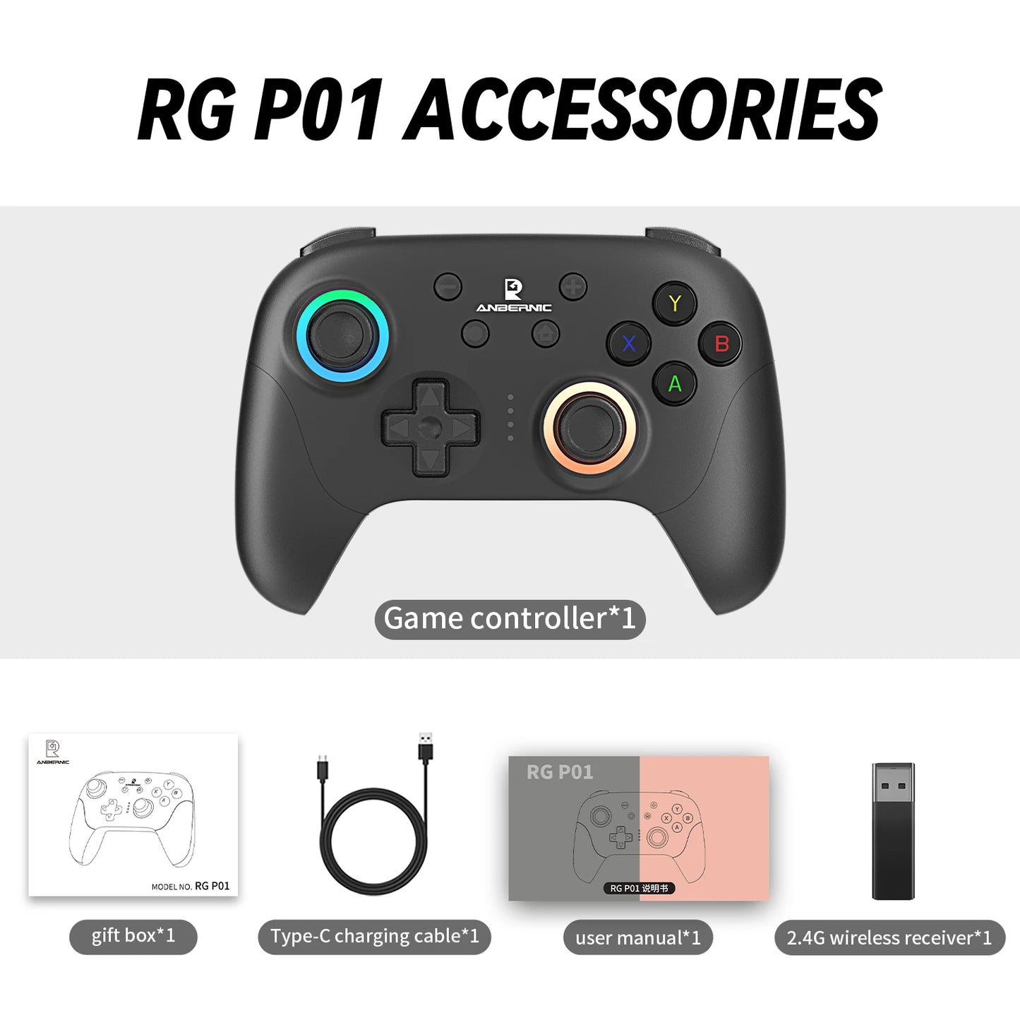 Anbernic RG P01 Retro Controller Bluetooth Gamepad Android