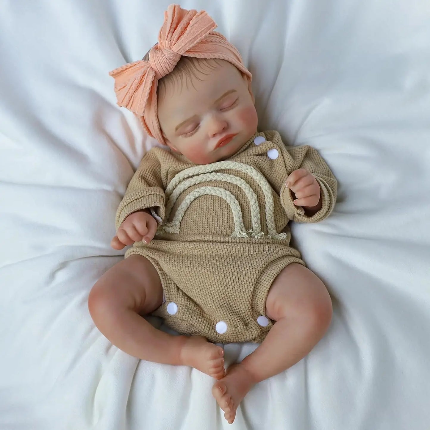 Lifelike Reborn Baby Doll 20 Inch Realistic Cloth Body