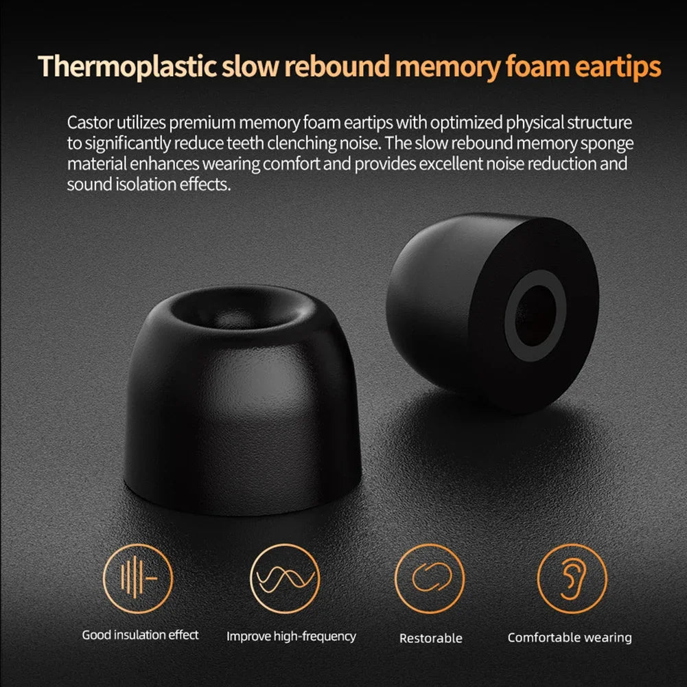 KZ Castor Wired Earbuds In Ear HiFi Earphone Detachable Cable 2 Dynamic Tunable Balanced Armature Earphones with Mic Earbuds