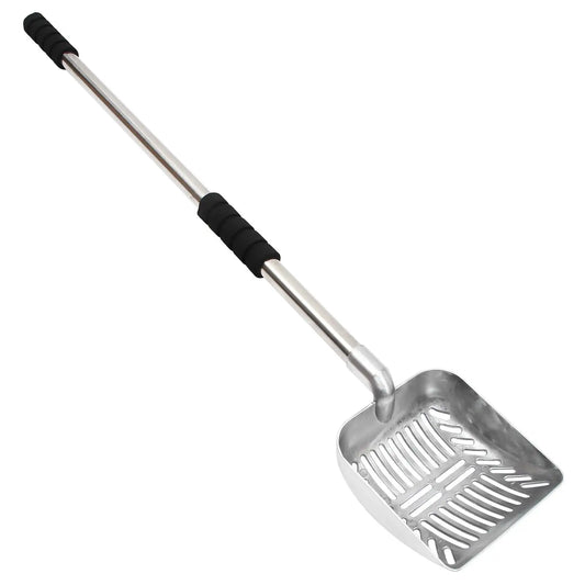 Telescoping Metal Litter Scoop Long Handle Cat Shovel Pet Cleaner Sanitary Box Tool Durable Housebreaking Supplies Pet
