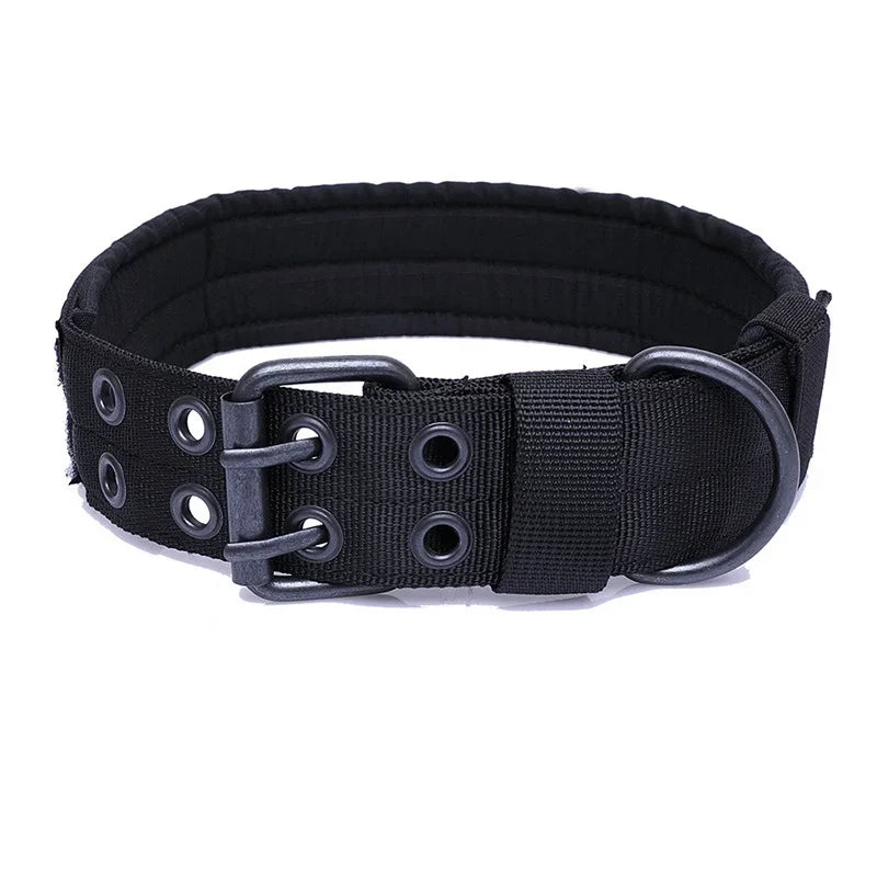 Adjustable Reflective Nylon Dog Collar Heavy Duty Tactical