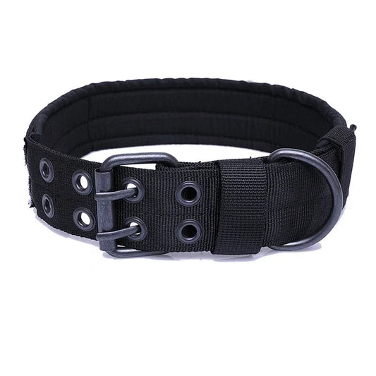 Adjustable Reflective Nylon Dog Collar Heavy Duty Tactical