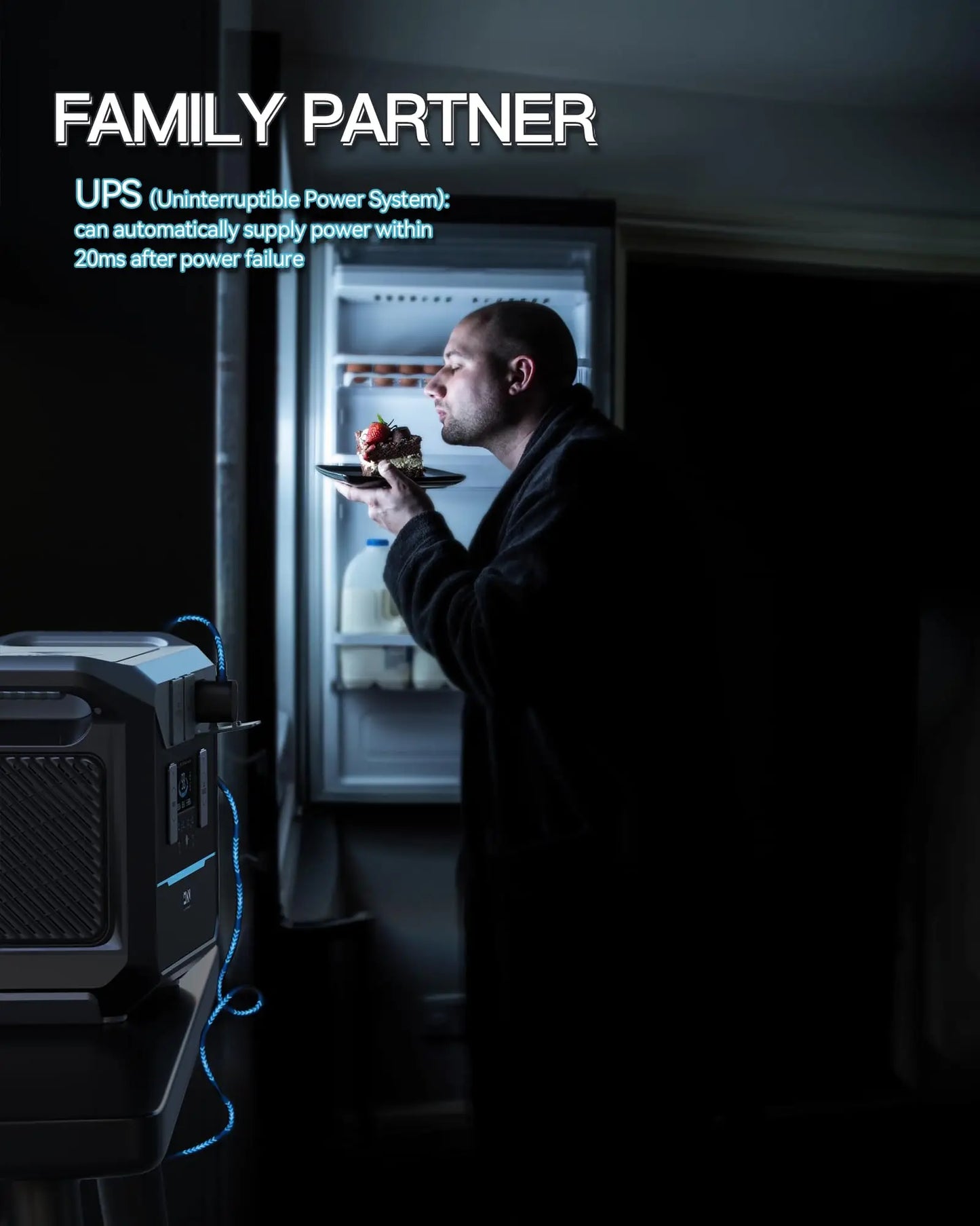 DARANENER Neo2000 Portable LiFePO4 Power Station 2073Wh RV