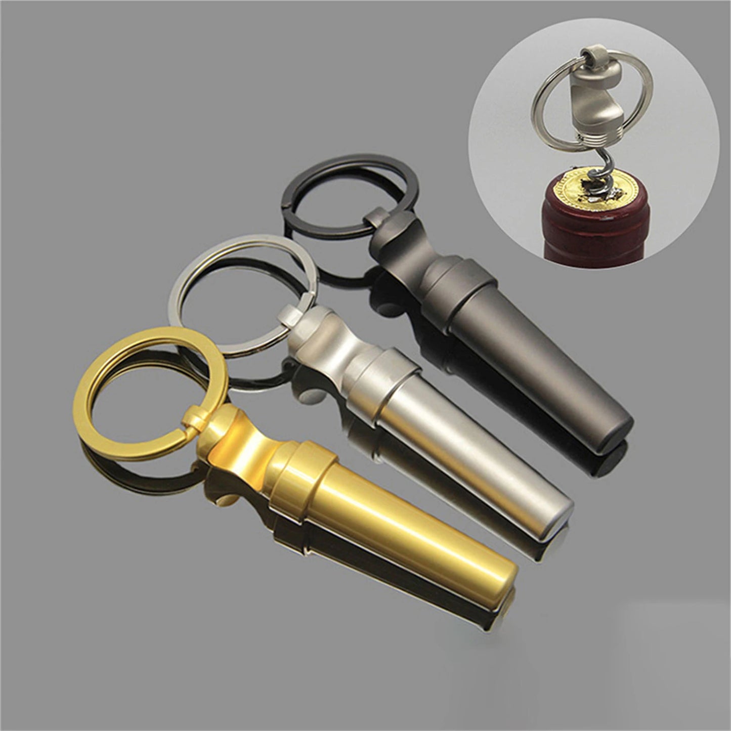 Beer Bottle Opener Key Chain Multi-use Red Wine Bottle Opener Suitable for Christmas Stocking Stuffers MIAO