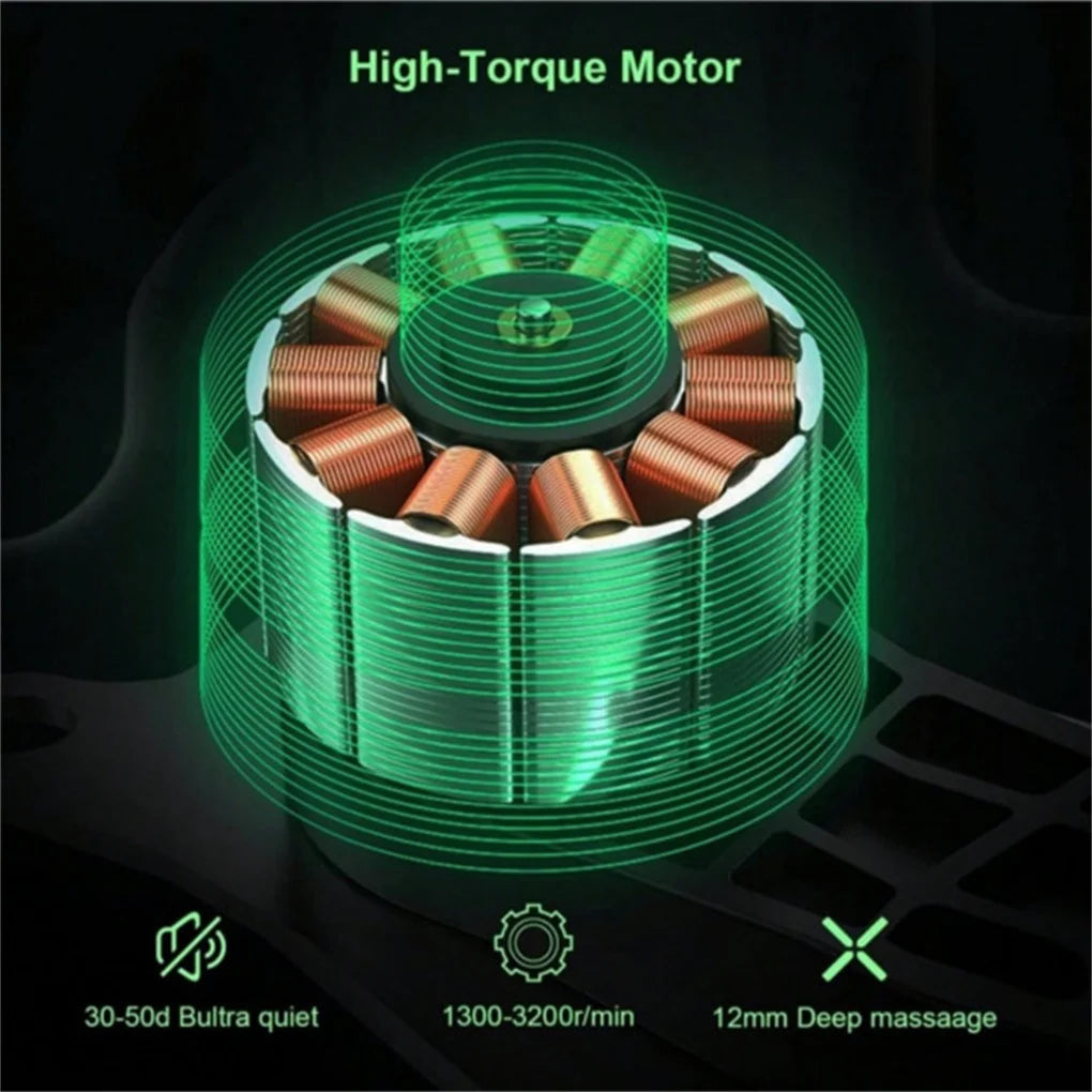 Deep Tissue Percussion Massage Gun For Athletes 8 Heads