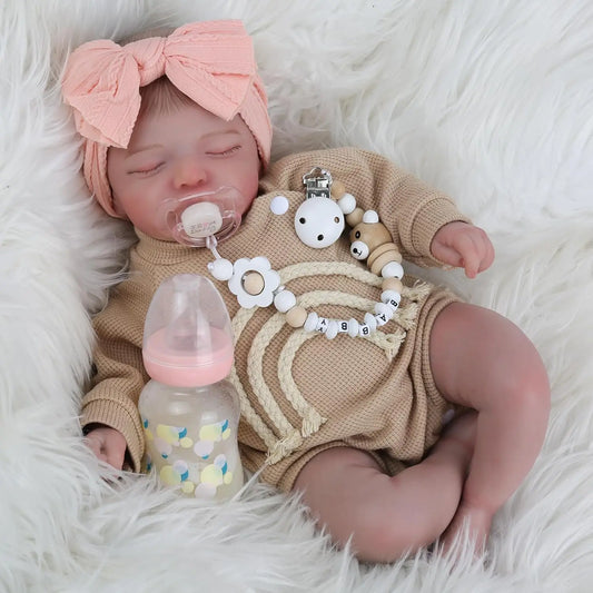Lifelike Reborn Baby Doll 20 Inch Realistic Cloth Body