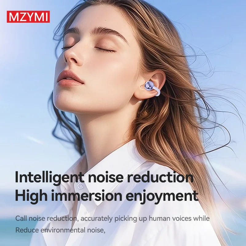 MZYMI Earclip Bluetooth5.4 Earphones M79 Waterproof Sports Music Headphones LED Display TWS Earbuds Open Ear Headset With Mic