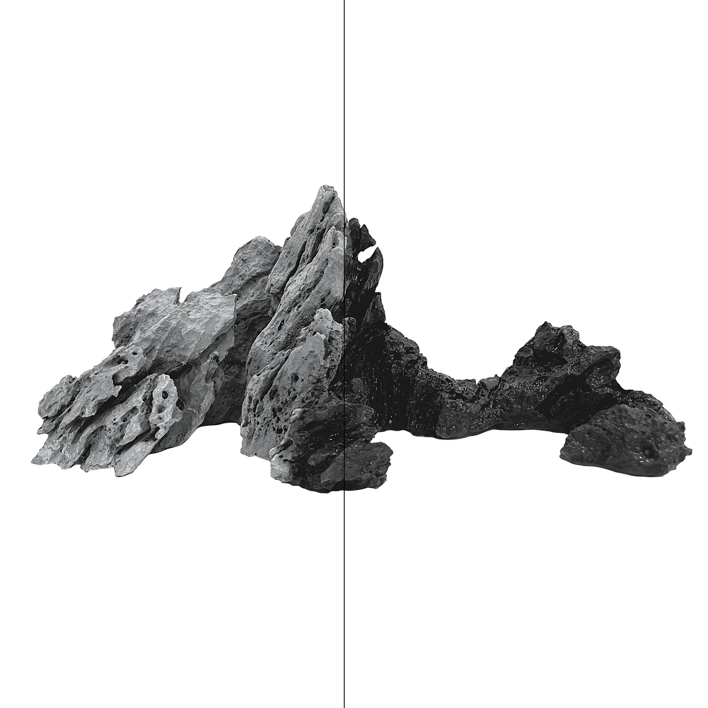 FZONE Resin Seiryu Stone Aquarium Rocks for Aquascaping