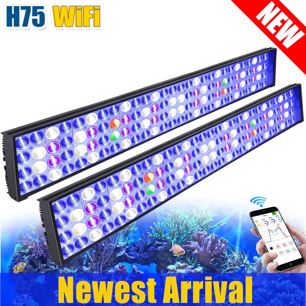 PopBloom WiFi LED Aquarium Light Full Spectrum For 60-240cm