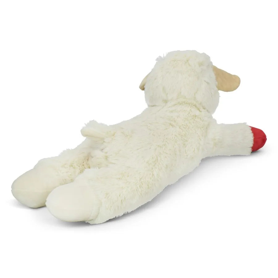Jumbo Lamb Chop Plush Dog Toy with Squeaker for Large Dogs 18 Inches Long Durable Interactive Chew Toy Ideal for Playtime and O