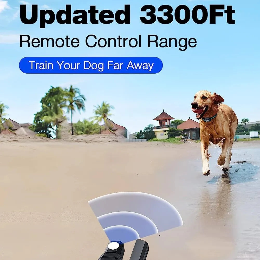 No Shock 3300Ft Dog Training Collar Remote Beep Vibration
