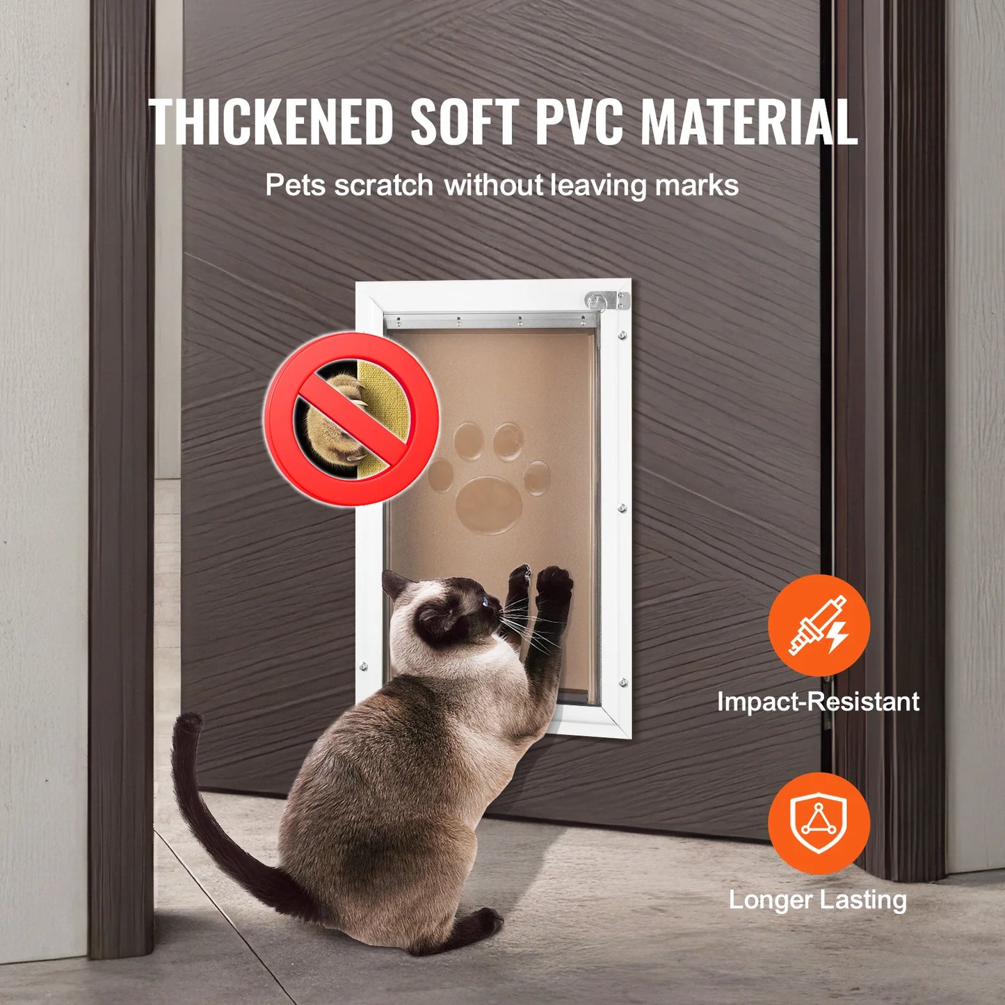 SucceBuy Pet Door Replacement Flap Magnetic Weatherproof