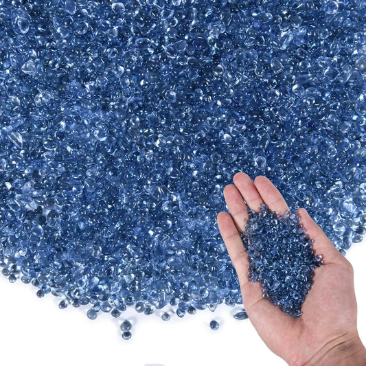 Clear Sea Glass Stones For Aquarium Gravel And Garden Decor
