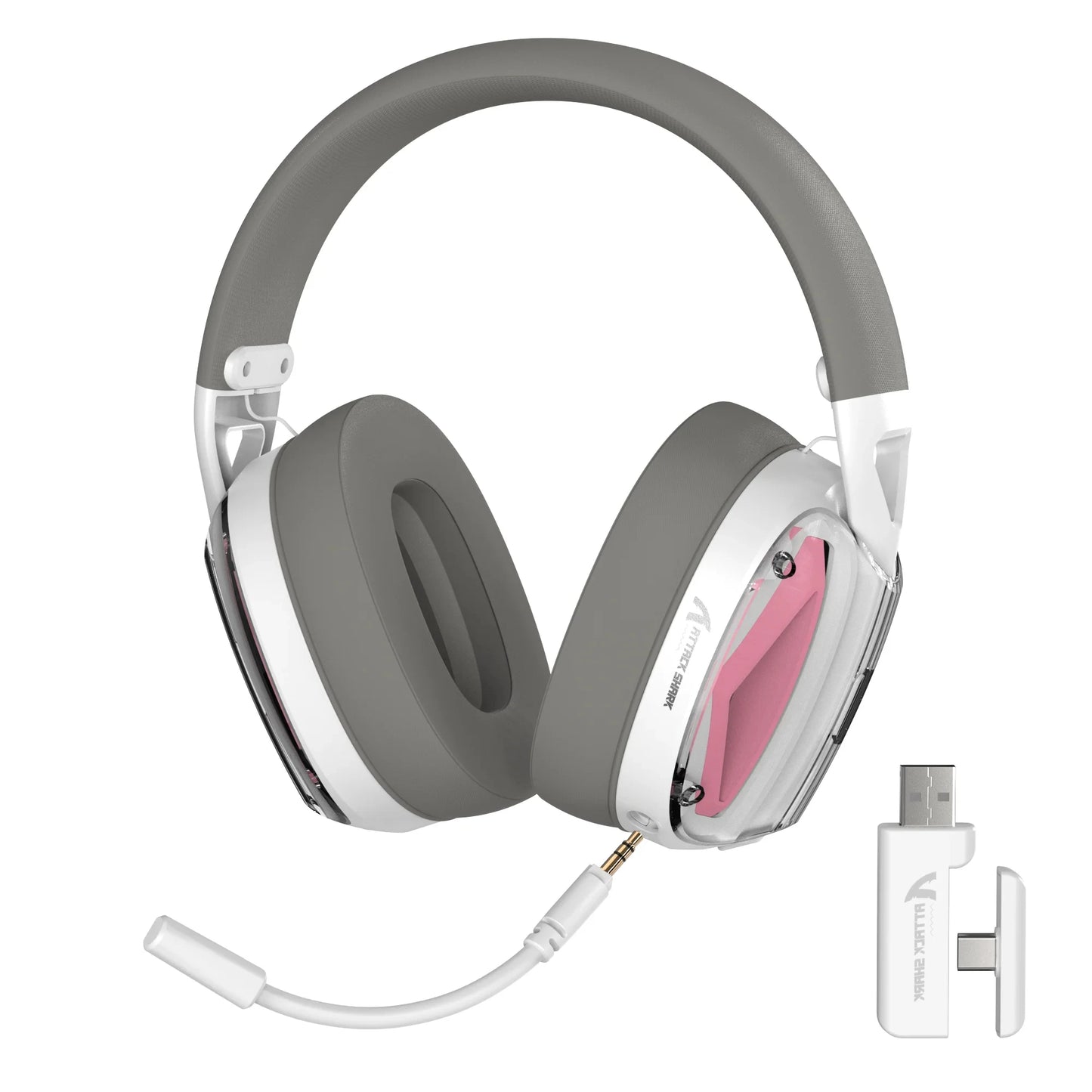 ATTACK SHARK L60 Ultra-Light Tri-Mode Gaming Headset Ultra-Light Tri-Mode Wireless Gaming Headset for PC/PS4/Xbox