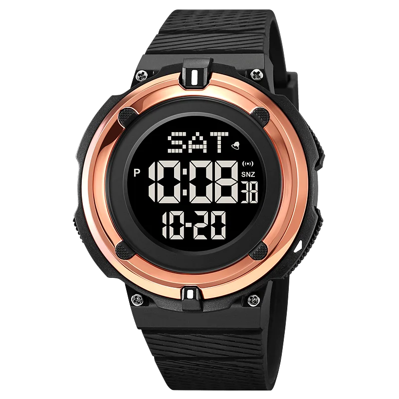 SKMEI Japan Digital Movement Back Light Countdown Wristwatch Electronic Watches For Mens 5Bar Waterproof Calendar Chrono Watches
