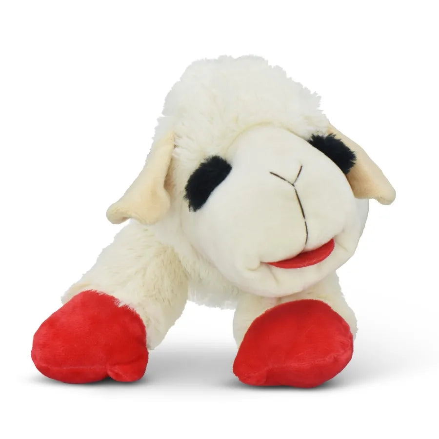 Jumbo Lamb Chop Plush Dog Toy with Squeaker for Large Dogs 18 Inches Long Durable Interactive Chew Toy Ideal for Playtime and O