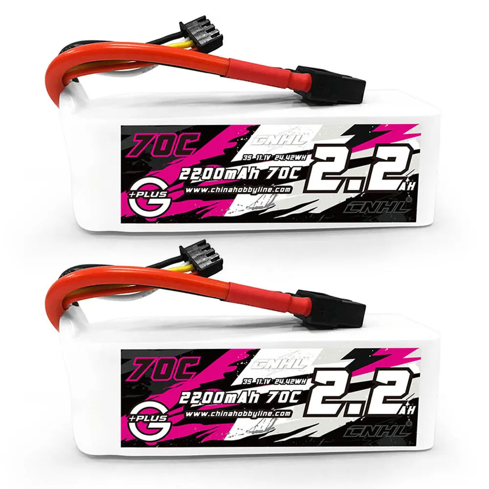 2PCS CNHL 3S 11.1V Lipo Battery 2200mAh 30C 70C With XT60 Plug For RC Airplane Helicopter Quadcopter FPV Drone Car Racing Hobby