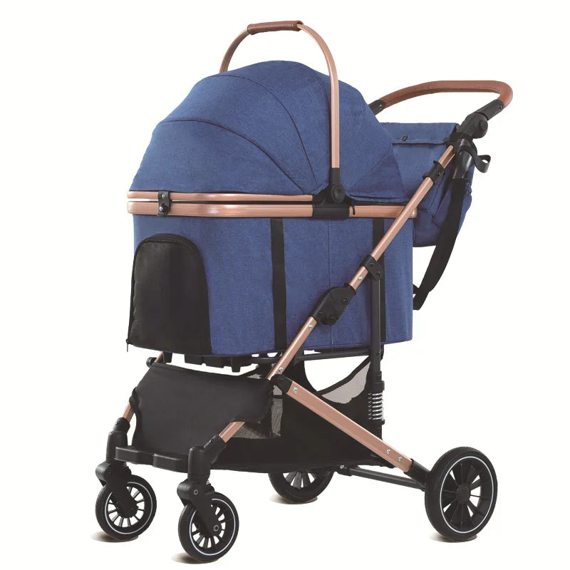 Portable Pet Stroller Foldable Cats And Dogs Carrier