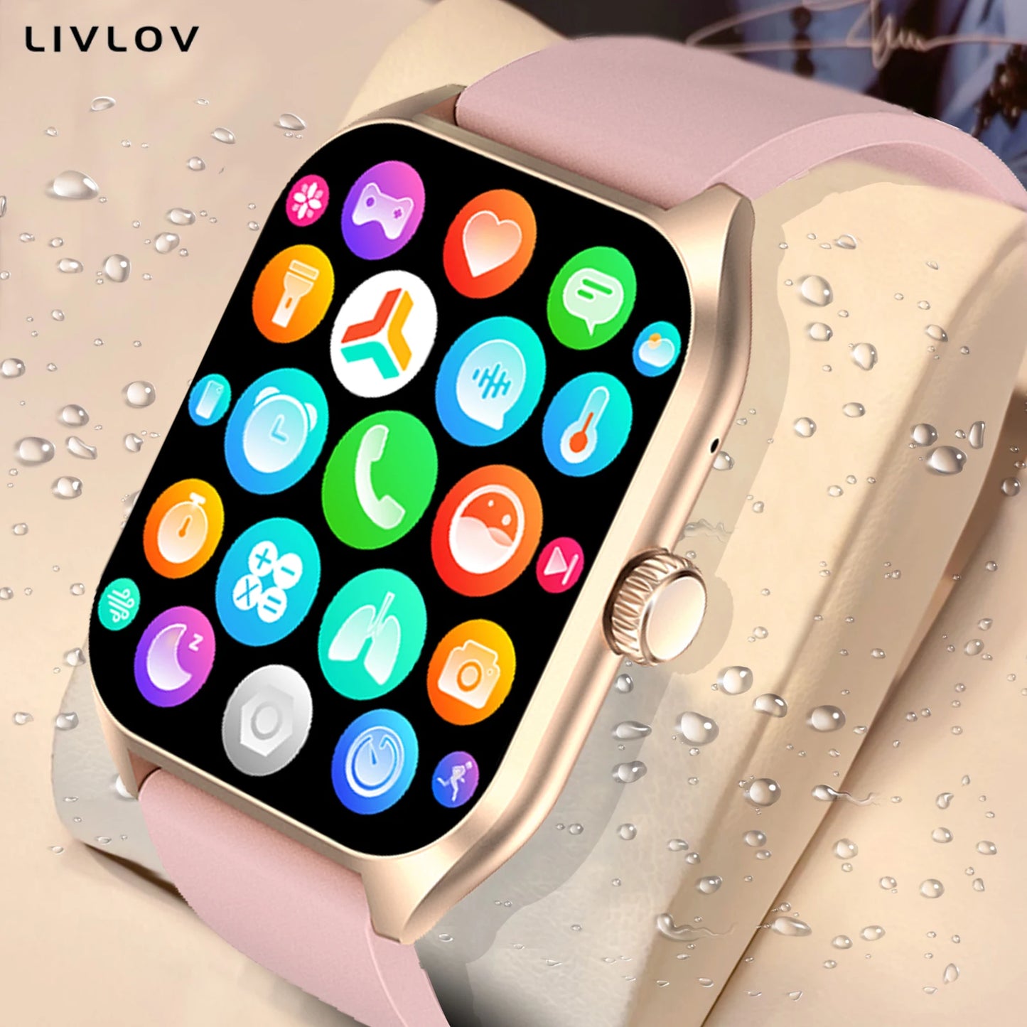 AI Voice Assistant Smart Watch for Men and Women with 1.96 Inch HD Screen Activity Trackers and 100 Plus Sports Sleep Heart Rate Monitor