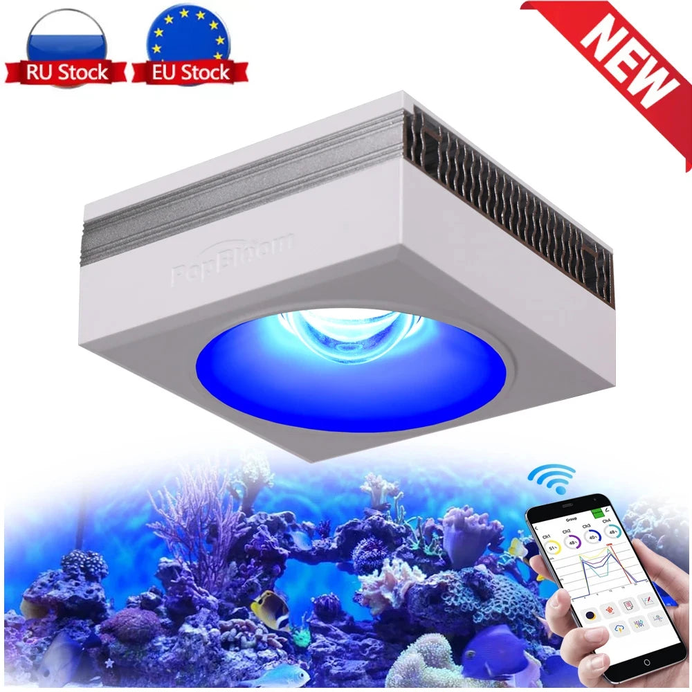 PopBloom RL90 WiFi Aquarium LED Lighting 100W Coral Reef