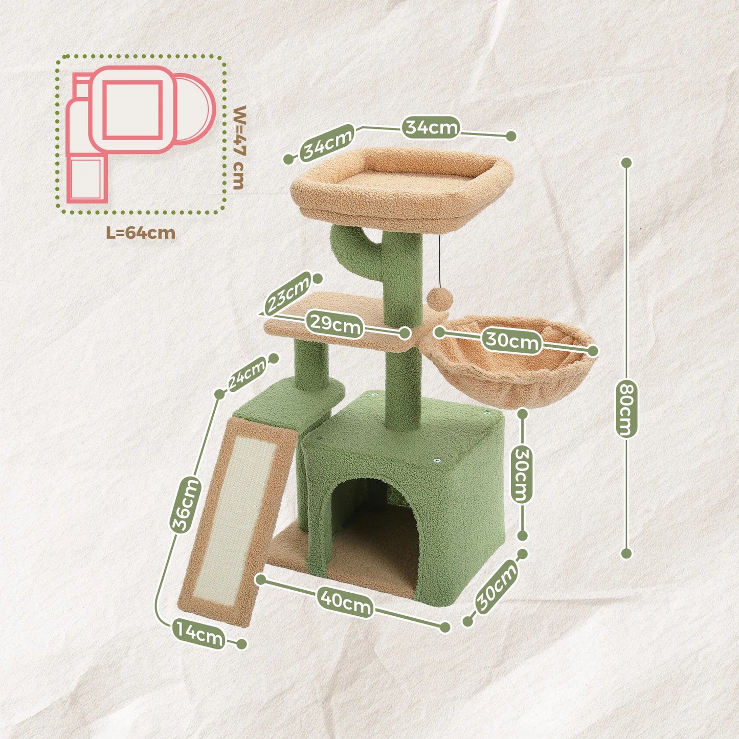 Cat Tree For Indoor Cats Two Styles With Scratching Posts