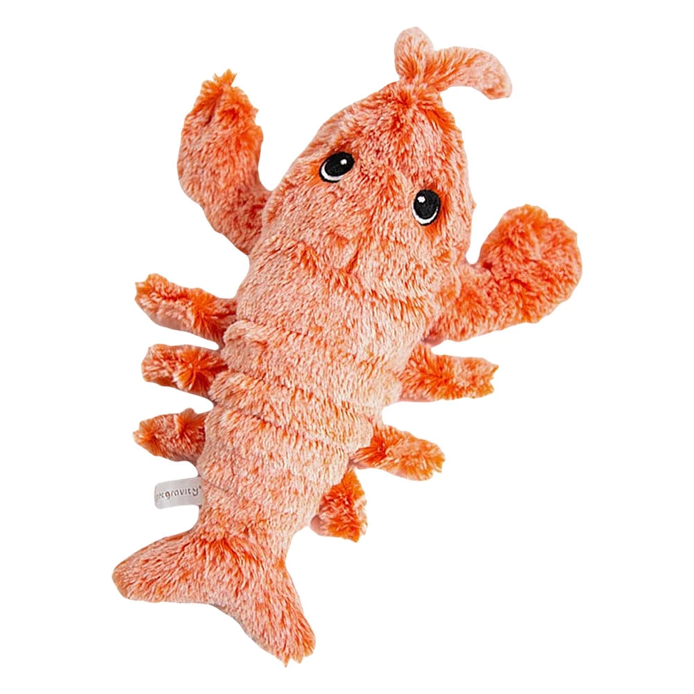 Floppy Lobster Interactive Dog Toy Jumping Moving Dog Toy Interactive Dog Toy To Keep Them Busy for Medium Dogs Teething