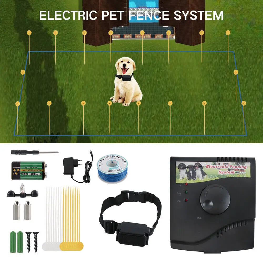 Electric Dog Fence System Containment Collar Waterproof
