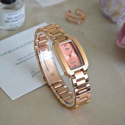 SKMEI Casual Outdoor Elegance 3Bar Waterproof Quartz Watch Luxury Wristwatches For Women Romantic Style Fashion Ladies Watches