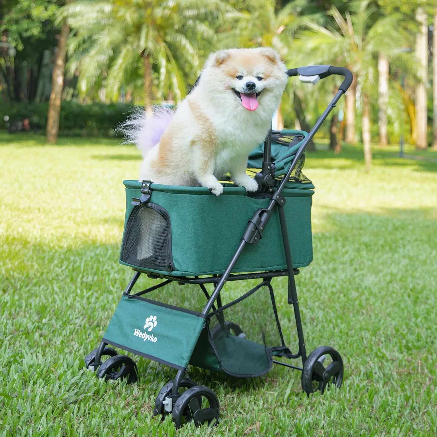 Wedyvko Portable Dog Stroller One Click Folding Clip Type