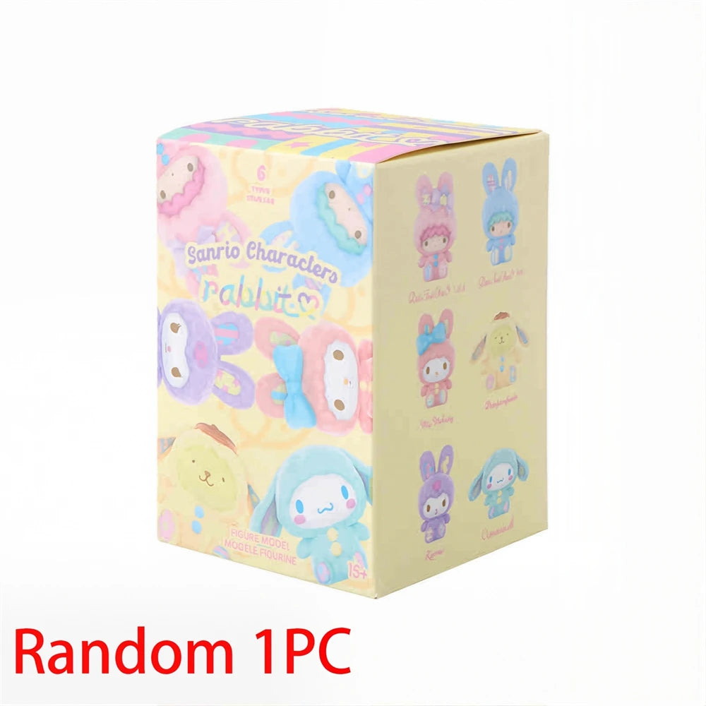Miniso Sanrio Plush Rabbit Blind Box Cinnamon Kuromi Figure