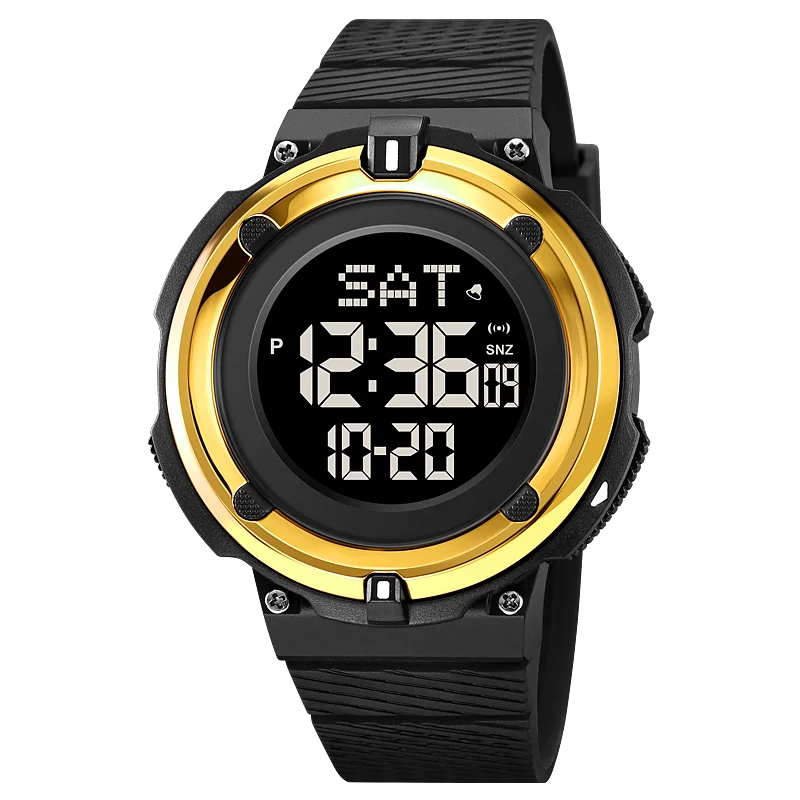 SKMEI Japan Digital Movement Back Light Countdown Wristwatch Electronic Watches For Mens 5Bar Waterproof Calendar Chrono Watches