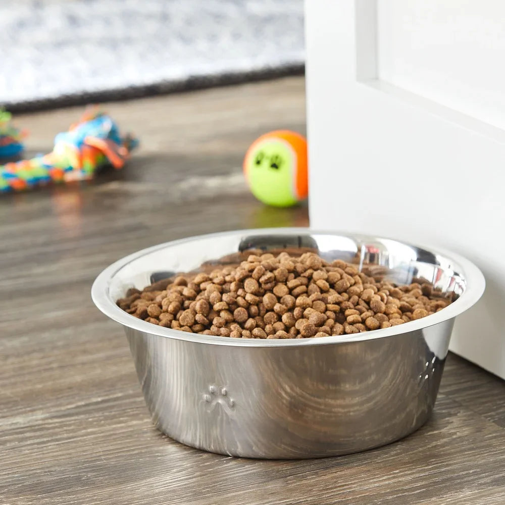 Stainless Steel Dog Bowl Set 2 Pack Non Slip Dishwasher Safe
