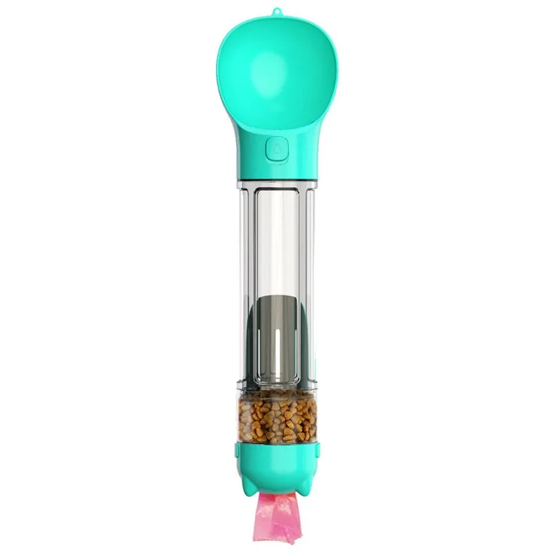 4 In 1 Dog Water Bottle Portable Pet Water Cup With Food