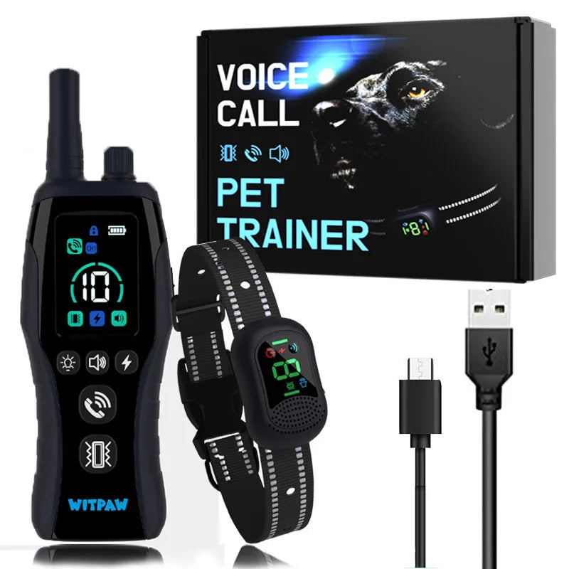 Dog Training Collar With Remote Control 6500ft IPX7 4 Modes
