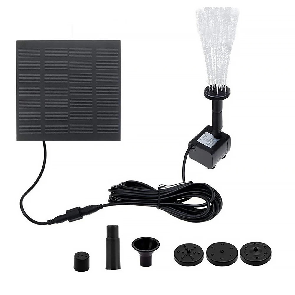 Solar Aquarium Wave Maker 6 Nozzles Fountain Outdoor Garden