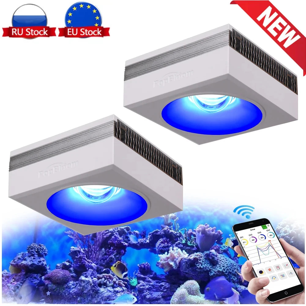 PopBloom RL90 WiFi Aquarium LED Lighting 100W Coral Reef