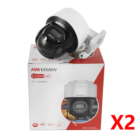 Hikvision PT Camera 4MP DS-2DE2C400MWG-E Outdoor Smart Hybrid-light Human Detection Auto-tracking Lite POE Built-in Mic Speaker