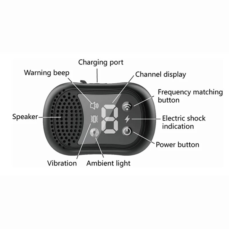 Dog Training Collar With Remote Control 6500ft IPX7 4 Modes