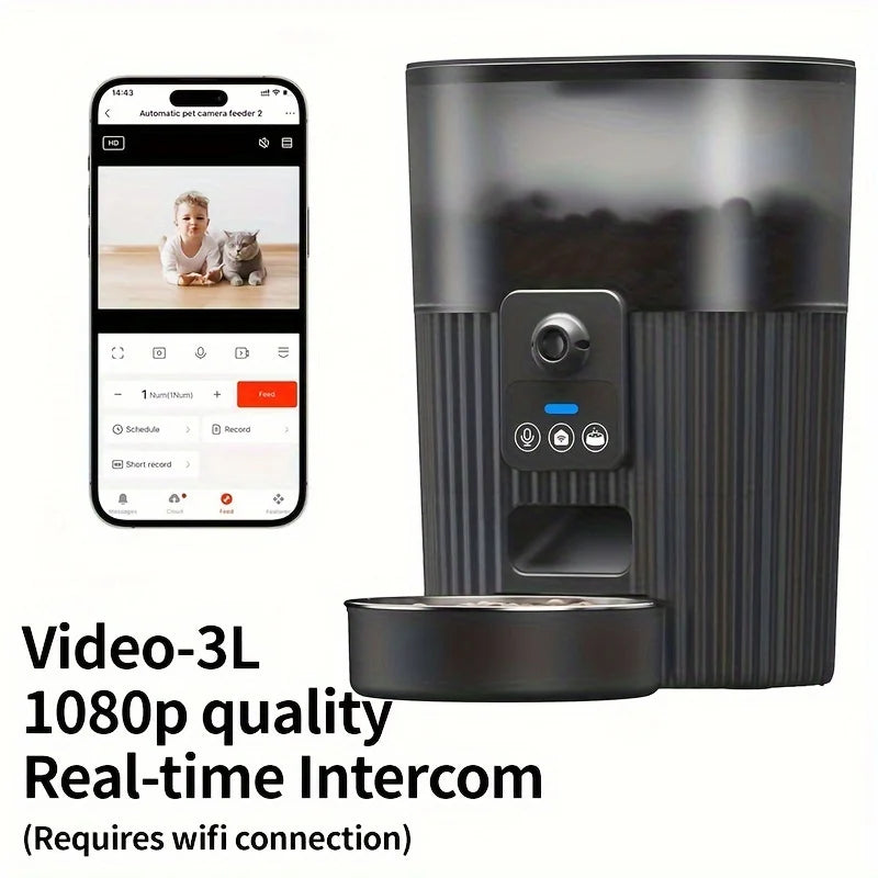 Papifeed Cat And Dog Automatic Feeder With Wifi Remote