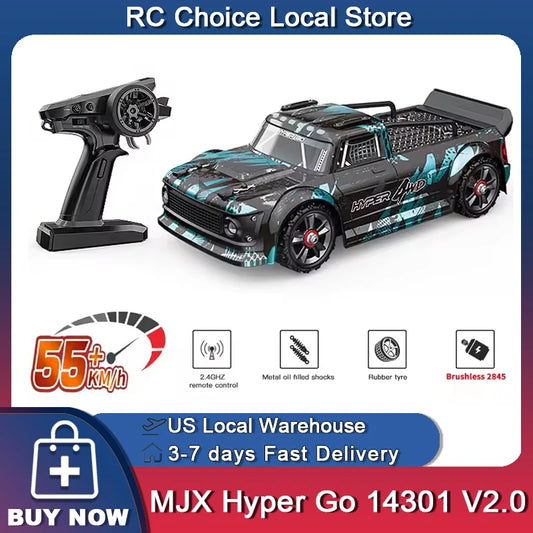 Hyper Go MJX 14301 1/14 4WD RC Car 65KM/H Brushless RC Racing Car Remote Control Cars Off-Road Truck Toy