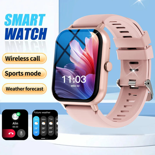 The fashionable smart watch has a full touch screen, can answer and make calls, and has message reminders and other functions. I