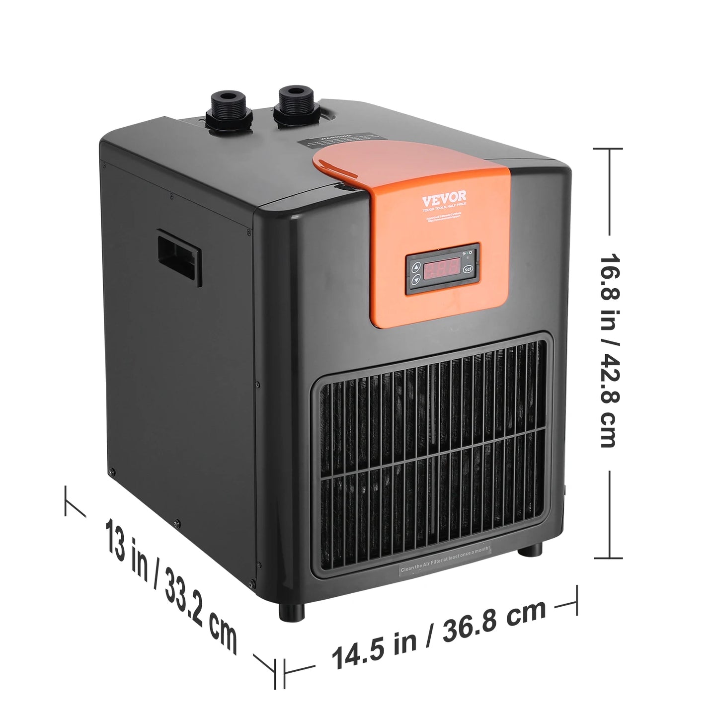 VEVOR Aquarium Chiller 1.5HP Quiet Hydroponic Chiller Unit