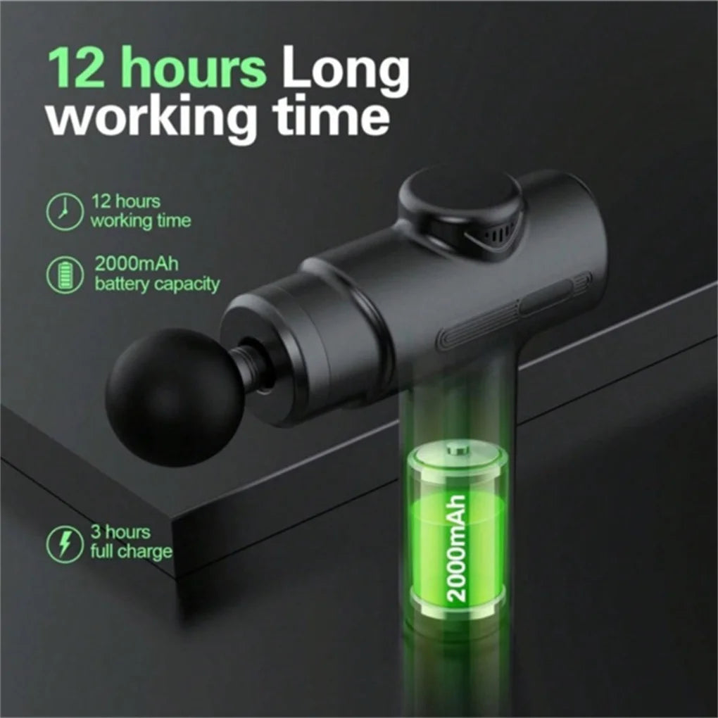 Deep Tissue Percussion Massage Gun For Athletes 8 Heads