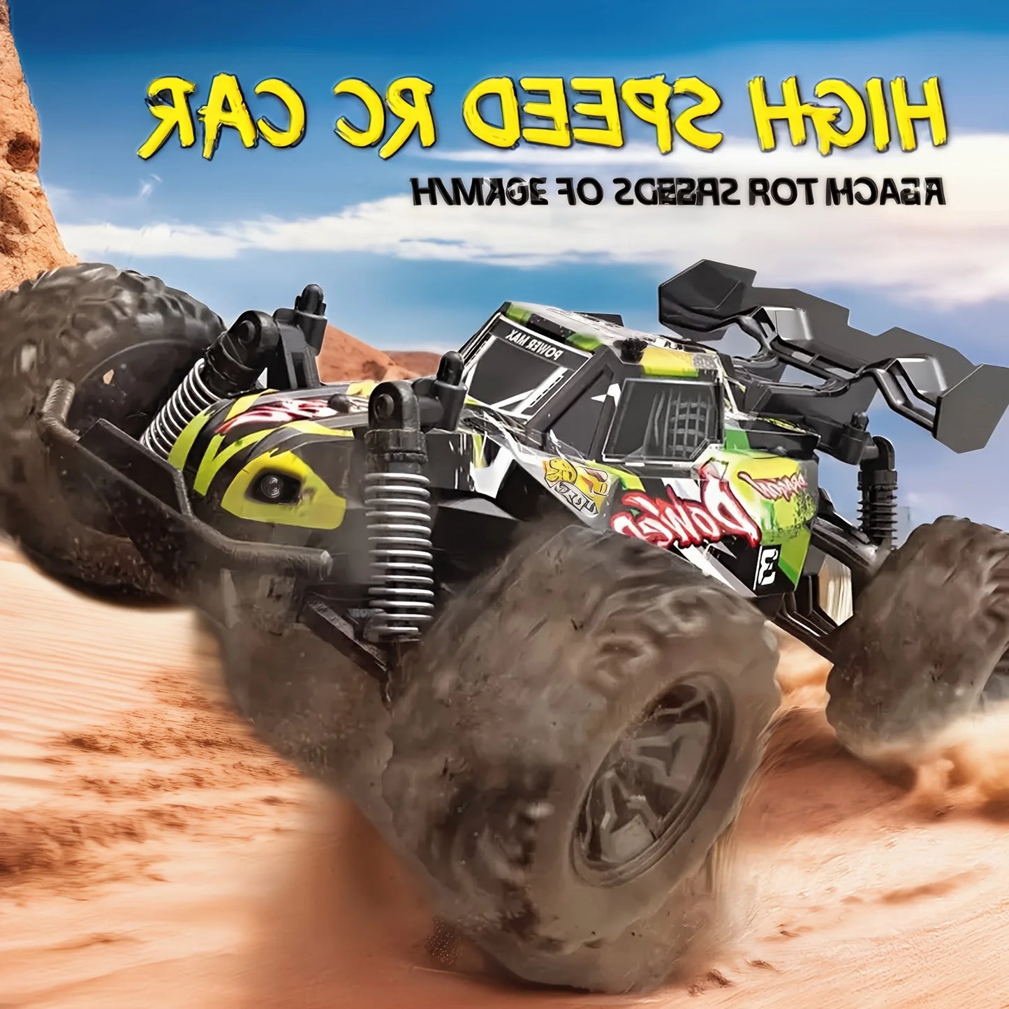 US Super New Product: Children's Toy Off-Road Remote Control LED Car, Specifically Designed For Kids' Outdoor Off-Road Racing, P