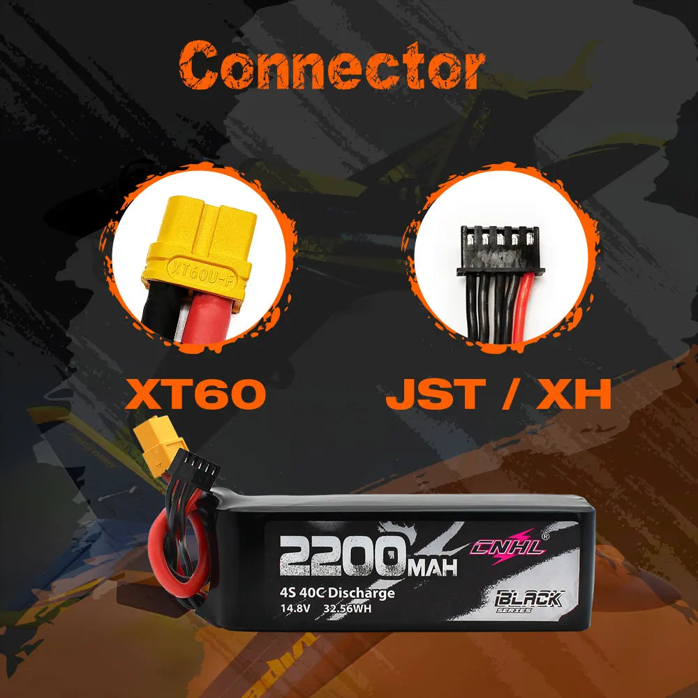 2PCS CNHL 3S 11.1V Lipo Battery 2200mAh 30C 70C With XT60 Plug For RC Airplane Helicopter Quadcopter FPV Drone Car Racing Hobby