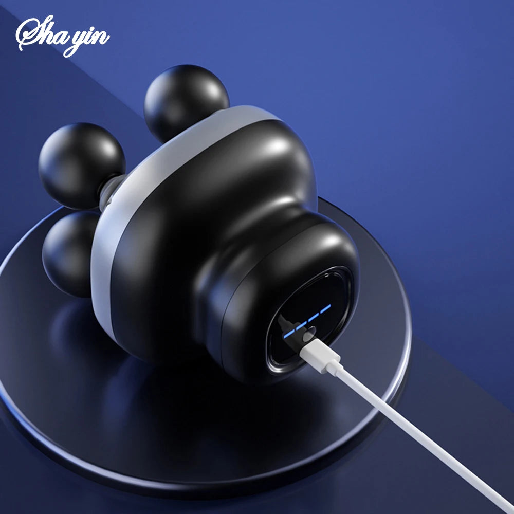 Four Head Fascia Gun Deep Tissue Muscle Massager Portable