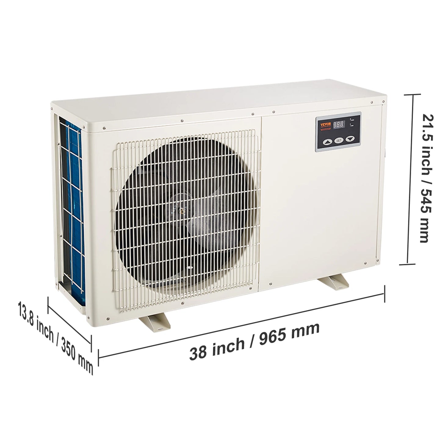 VEVOR Aquarium Chiller 1.5HP Quiet Hydroponic Chiller Unit